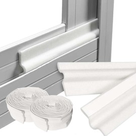 Draught excluder Tape. Window Insulation kit - Draft excluder for Windows - Window Seal Strip 4 or 8 Meters, Choose Gray or White and Avoid Cold or Heat leaks, Acoustic Insulation.