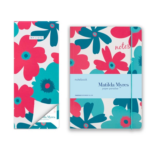 Matilda Myres Stationery Gift Set - Matching Notebook & Shopping