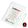 Chanzon 100 pcs 3mm Red LED Diode Lights (Clear Round