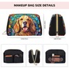 Novgift Golden Retriever Stained Dog Breed Glass Art Leather Makeup