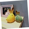 Zerodeko 2pcs Ceramic Ear Figurines for Home Office Decoration Cute
