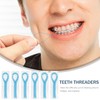 Floss Threaders, Deep Clean Dental Floss Threader for Braces, Bridges,