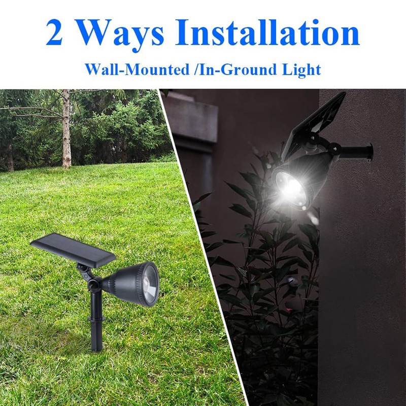 Solar Outdoor Spot Light Easy Installation IP67 Waterproof Solar Powered