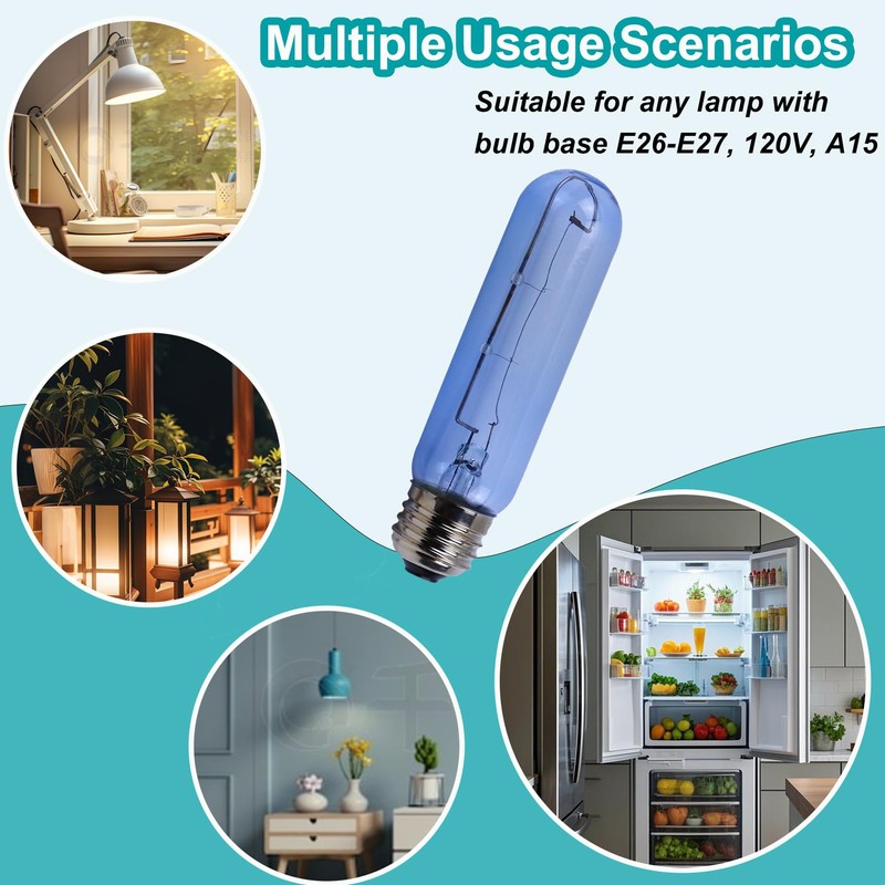 2023 Upgrade 7006999 Blue Glass Replacement Bulb Compatible with sub-Zero