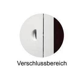 Inspection Flap Inspection Door Inspection Steel Sheet White (20 x 20 cm Circle