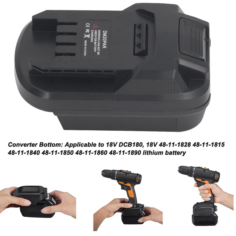Lithium Battery Adapter Converter DCB180 48‑11‑1828 48‑11‑1815 48‑11‑1840 48‑11‑1850 to