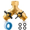 YELUN Garden Hose Splitter Full Flow Splitter No Restricted-Flow Connector