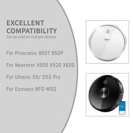 3400Mah Battery for Proscenic 850T 850P, for Neatsvor X500 X520 X600 Ultenic D5/ D5S Pro Series CMICR18650F8M7-4S1P BFG-WSQ H18650CH-4S1P, for Ecovacs BFG-WSQ Vacuums Cleaner Batteria 14.4V