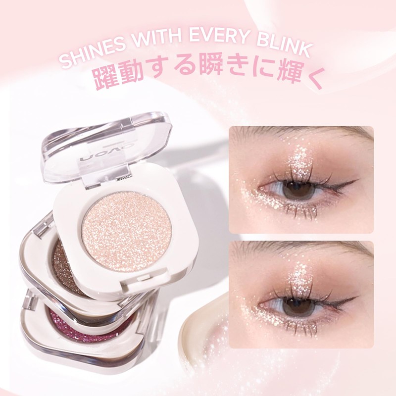 NovoUnow Eyeshadow Matte and Pearl, Fine Glitter Effect Eyeshadow Palette,