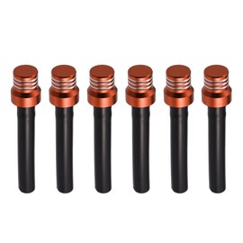 X AUTOHAUX Gas Fuel Tank Cap Cover Air Release Hose Tube Tank Breather One Way Valve Tube for ATV Dirt Bike Motorcycle Universal Orange 6pcs