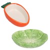 Small Animals Small Lettuce Green Leaf & Carrot Feeding Bowl