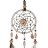 ネイティブアメリカンインディアンドリームキャッチャー、サーキュラーネットドリームキャッチャー付きフェザーシェル車の子供用寝室の壁掛け装飾飾り