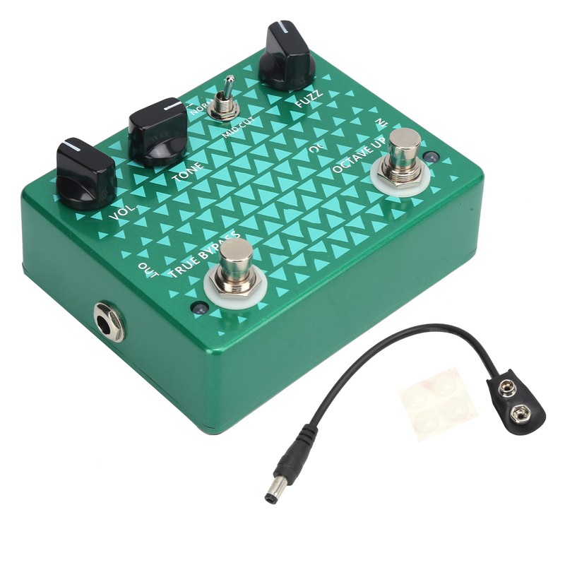 Distortion Guitar Pedal Octave Instrument Accessory with True Bypass Design