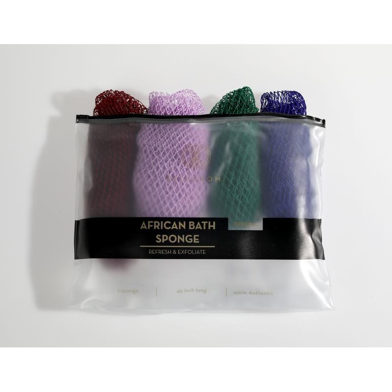 4 Piece African Exfoliating Net Sponge Bundle, Ethically Sourced from