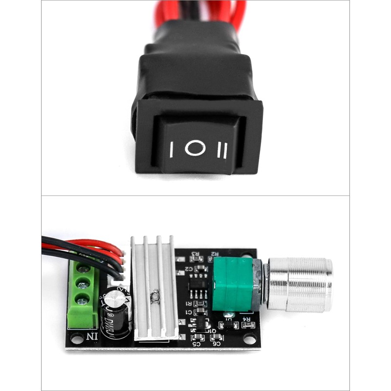 QWORK 1203BB 6V 12V 24V 3A 80W DC Motor Speed