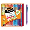 BIC Portaminas Xtra Smooth Bright Edition, Negro, 0,7 mm, 40