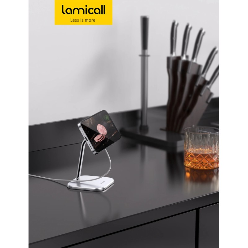 Lamicall DP09 Multi-Angle Adjustable Cell Phone Stand for Desk Universal