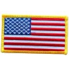 Unbranded USA AMERICAN US FLAG YELLOW BORDER HIGH QUALITY EMBROIDERED