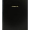 BookFactory Connection Log Book/Journal/Logbook - 120 Page, 8.5''x11'', Black Hardbound