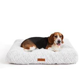 Modern Threads Ultra Plush Orthopedic Memory Foam Pillow Bed for Large Dogs with Supportive Filling and Stylish Textured Design, Grey