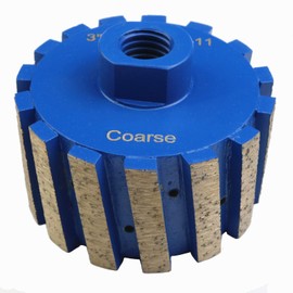 3 Inch Segmented Zero Tolerance Drum Wheel Diamond Grinding Drum Wheels with 5/8''-11 Arbor Drum Profiler for Granite