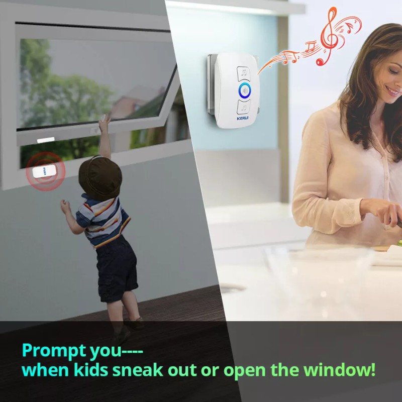 KERUI Wireless Door/Window Open Alarm System Long Range Smart Home