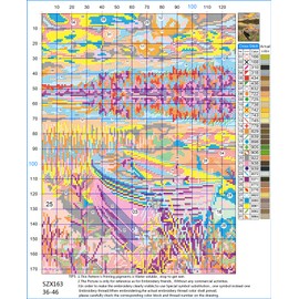 Cross Stitch Kit Stamped OWN4B Sea Boat Printed Pattern 11CT 14.2"x18" DIY Embroidery Kit (Boat)