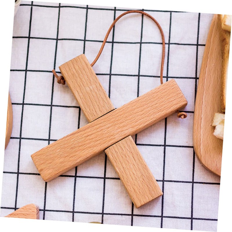 Ciieeo Detachable Wooden Pot Mat Heat Insulation Pad Scalding Casserole