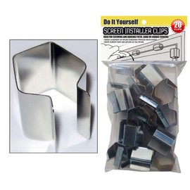 BEZ Products BEZ Products Patio, Lanai and Garage Window Screen Installer Clips (20 Pack Clips)