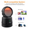 VOTTAN Omni-Directional Desktop Barcode Scanner, Bluetooth + 2.4G Wireless Hands-Free