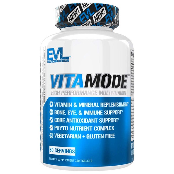 EVL Advanced Daily Multivitamin for Men - Men's Multivitamin with Essential Minerals Phytonutrient Complex and VitaMode Active Mens Vitamins for Energy Muscle Bone Performance and Immune Support