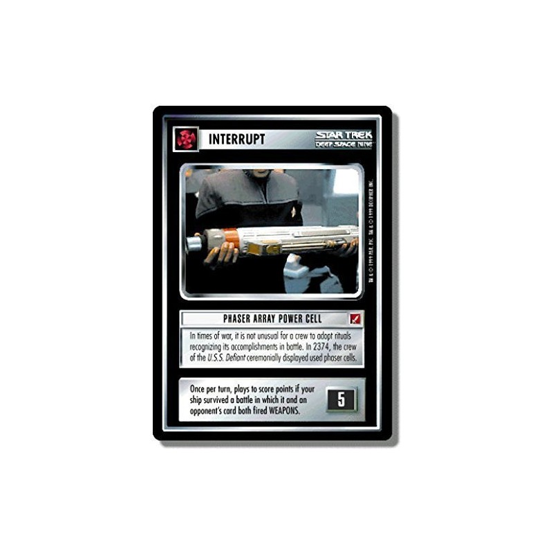 Decipher Star Trek CCG 1E BOG Blaze of Glory Phaser