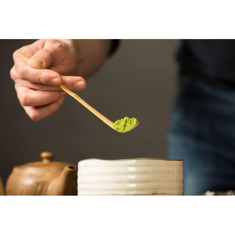 LONNEA Chashaku Chashaku Carbonized Bamboo Tea Utensils, Bamboo Tea Spoon,