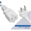 [6-Feet] On Off Switch Extension Cord, Right Angle 2-Prong Polarized