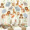Jungle Safari Animal Party Decorations, 48 Hanging Spiral Streamers, Zoo