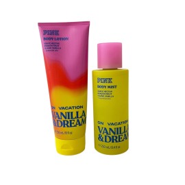 Victoria's Secret Vanilla & Dreamy On Vacation Mist & Body Lotion Set