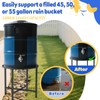 Rain Barrel Stand Heavy-Duty Stainless Steel- Supports 45/50/55 Gallon Plastic