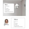 30X/1X Wall Mounted Lighted Makeup Mirror, 9'' Height Adjustable Double
