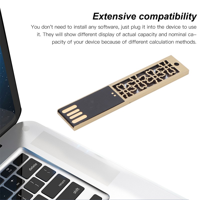 USB Flash Disk Portable Waterproof Metal 2.0 Drive Storage Memory