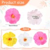 Andibro 3 Stück Hawaii Haarspange Blume,10cm Haarklammer Plumeria Hibiskus Blumenspange