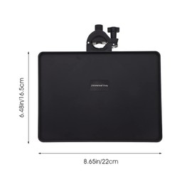 EXCEART 1pc Mic Rack Stand Tray Adjustable Clamp-On Rack Tray Holder Universal Mic Microphone Stand Tray for Live Karaoke 1