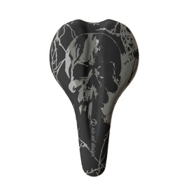 Riesel Design Bicycle Saddle Cartoon Cartoon Colorful Graffiti Art Sport Bike Seat (Skull)