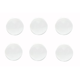 WLERIR Clear Door Knob Wall Protector, 6 Pack, Self-Adhesive Rubber Bumper Shield, Round Wall Guard