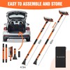 Nuovoware 60" Ice Scraper and Extendable Snow Brush for Car