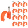 PATIKIL Half Clamp J-Hook with Nail 5/8" / 16mm, 210Pcs