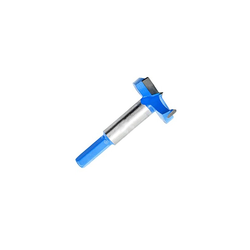 48mm Forstner Drill Bit, Blue Tungsten Carbide Wood Boring Bit,