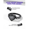 Heart Cremation Ring for Ashes Cremation Urn Jewelry Keepsake Locket