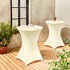 4 Pack Spandex Cocktail Table Covers 32"x43" Stretch Square Corners