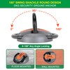 OKG Heavy Duty Security Ground Anchor, 9/16" (14mm) Thick Hardened