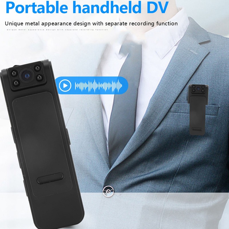Mini Body Camera Multifunction 1080P HD Infrared Night Vision Back